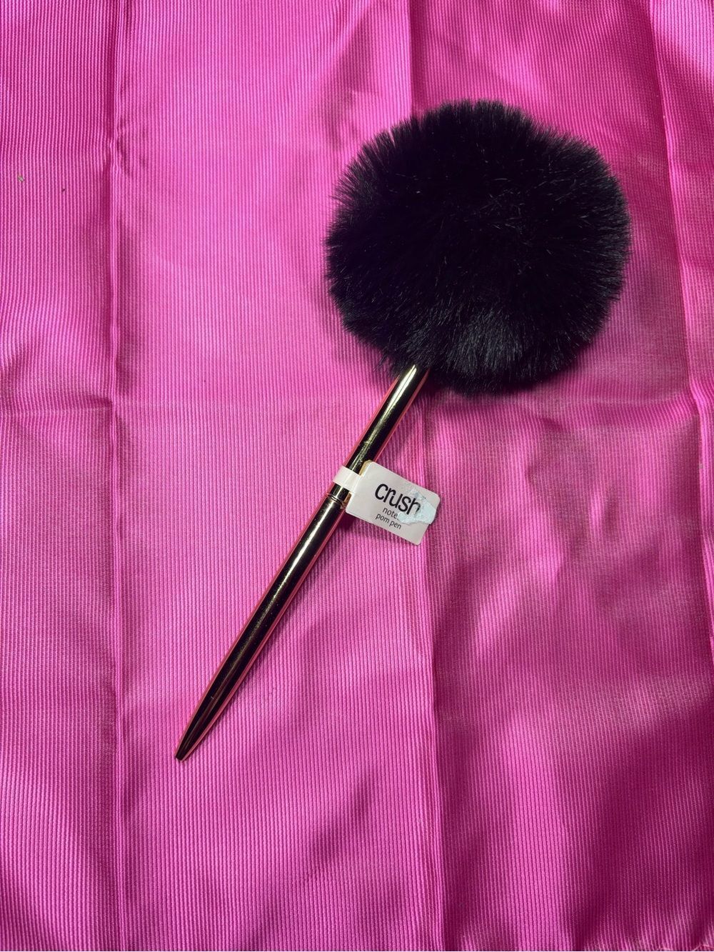 New Pom-Pom Pen Accessory in Black